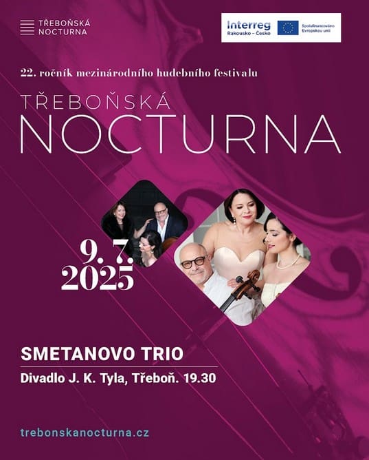 Třeboňská nocturna 2025, hudba, kultura, Třeboň, jižní Čechy