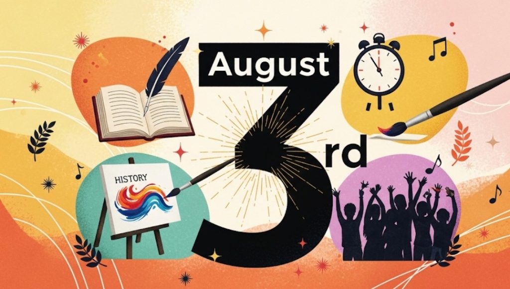 3. srpen, Den plný historie, oslav, inspirativních osobností, svátek,
