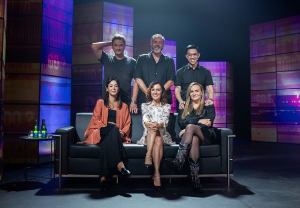 7 pádů Honzy Dědka, adka Fišarová, herečka Vanda Chaloupková, herec Lukáš Tran s partnerkou, režisérkou Barborou Kočičkovou