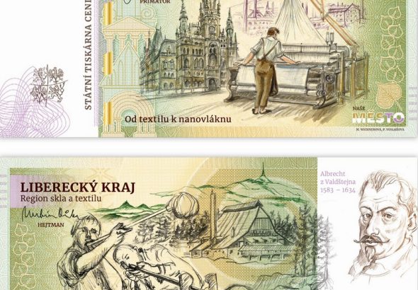 Česká města na bankovkách, Liberecký kraj