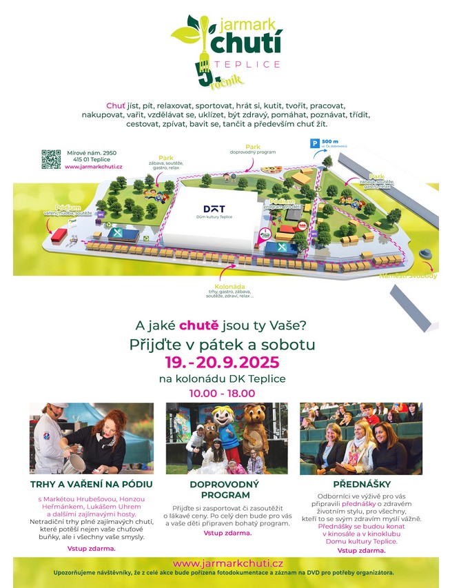 Celostátní konference VÝŽIVA A ZDRAVÍ 2025 a JARMARKU CHUTÍ 2025