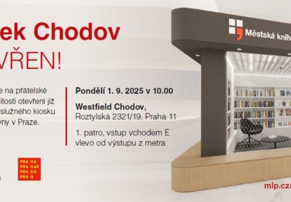 Kiosek Chodov , Praha, Westfield Černý Most, půjčení knih, vrácení knih, kniha