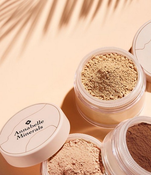 Annabelle Minerals, pudr, štětec, kosmetika