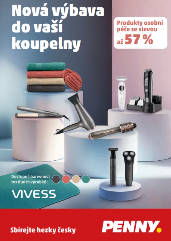 Penny , kampaň, koupelna, výbava do koupelny