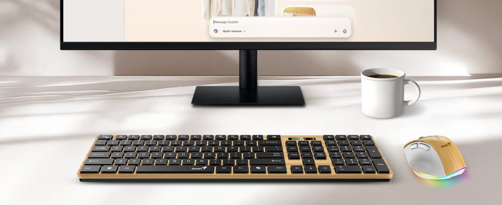 myš Ergo, klávesnice Slim Star 7250BT Copilot, Windows, macOS, iOS, Android