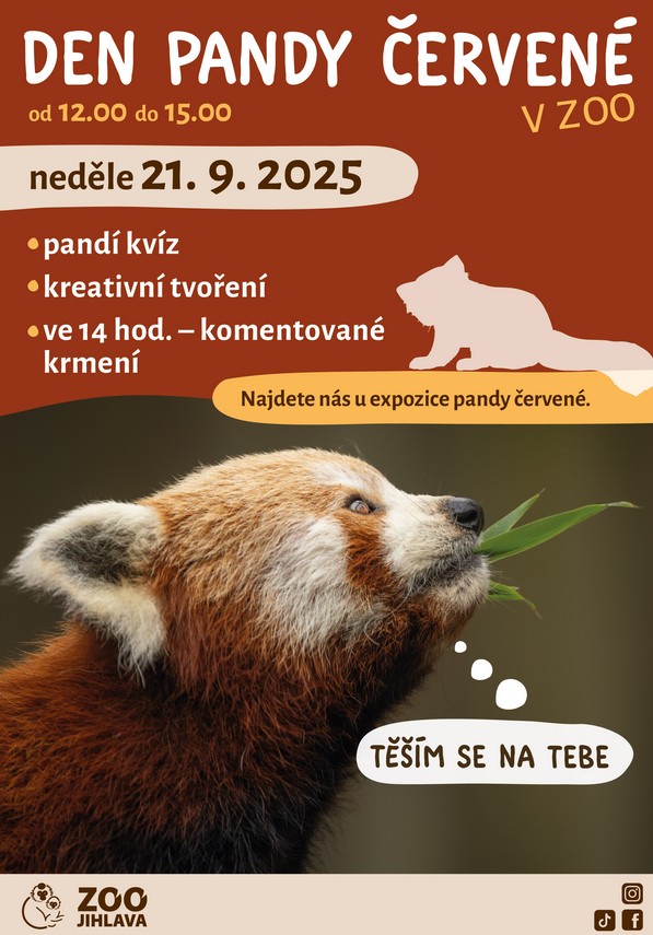 Den pandy červené , Zoo, Zoo Jihlava,