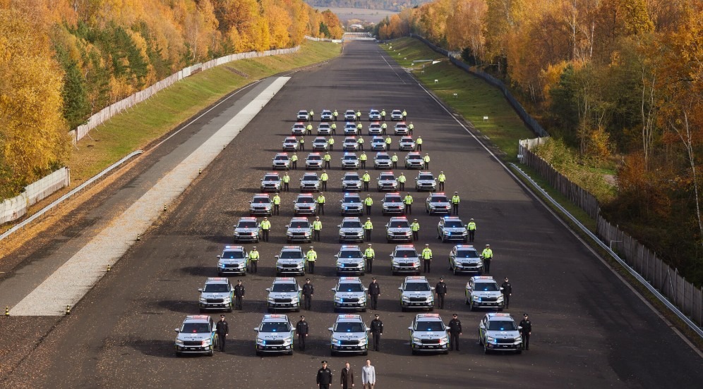 Kodiaq, policie, auto, Škoda