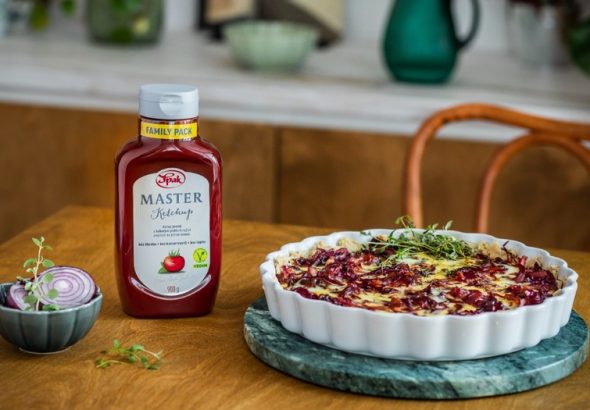 Cibulový koláč, SPAK , vaření, gastro, kečup