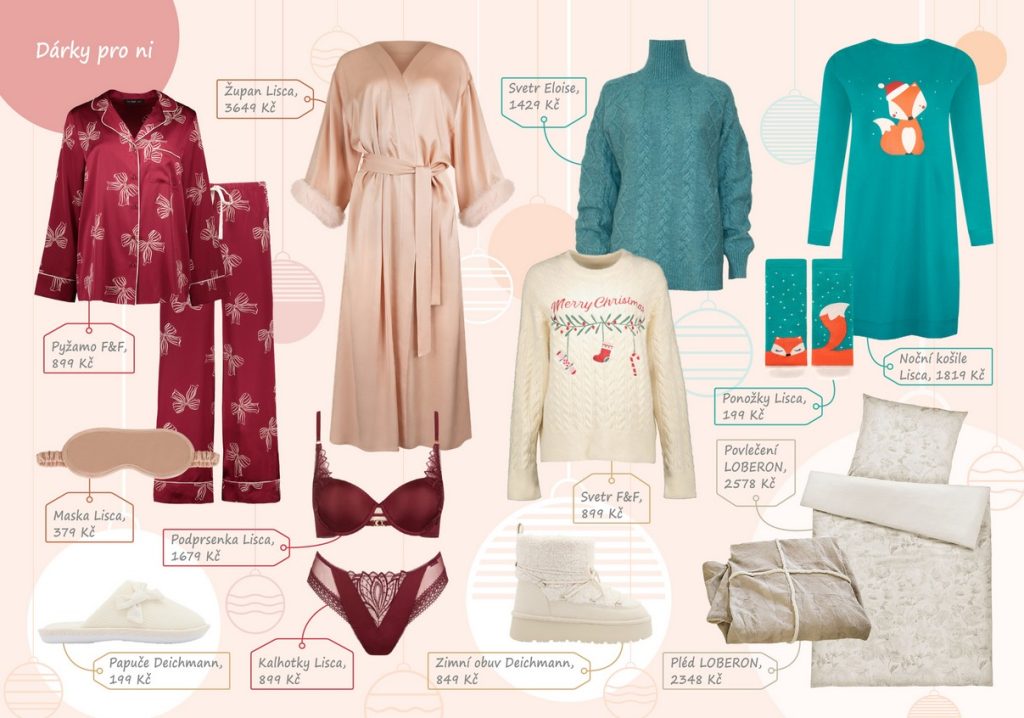 Co nadělit pod stromeček, Deichmann, Eloise, F&F, Lisca a Loberon