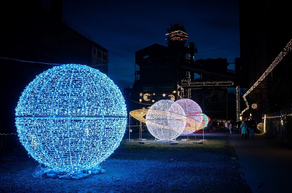 Ostrava, Dolní Vítkovice, DECOLED, výstava Světelný vesmír,