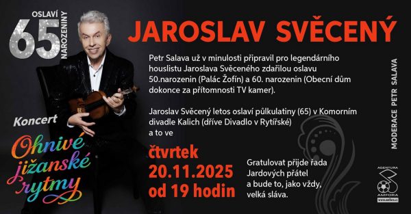 Jaroslav Svěcený, koncert, narozeniny, kultura,