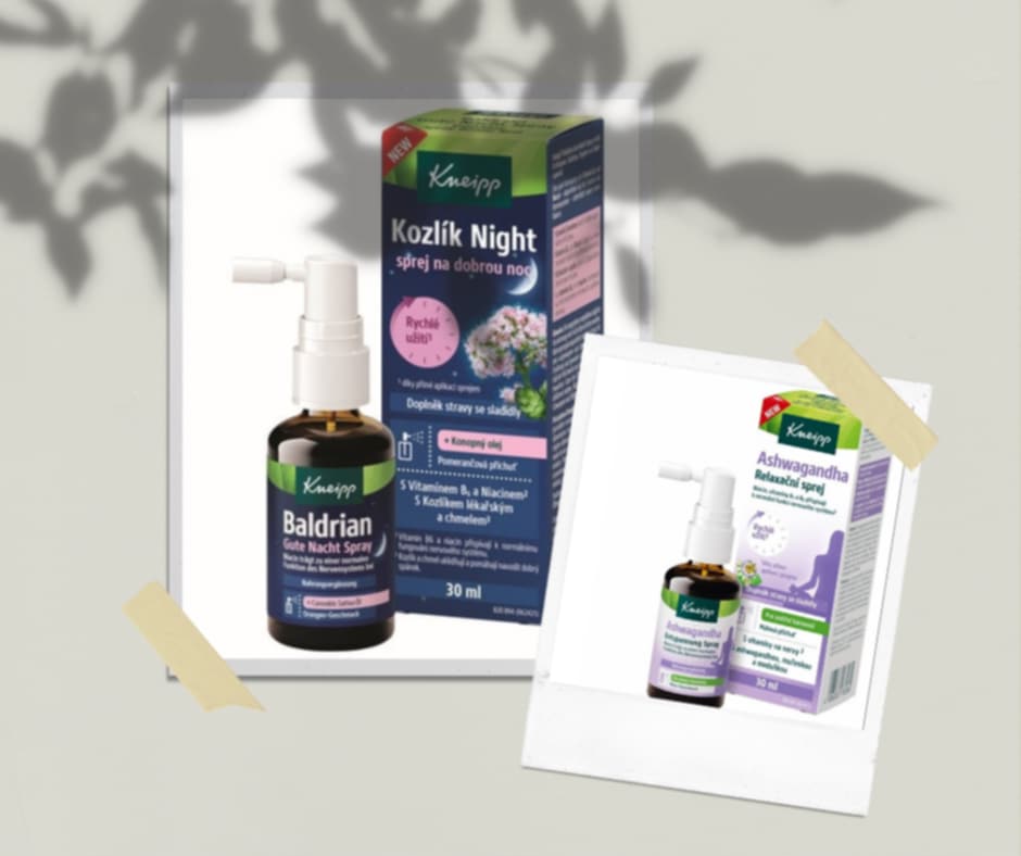Kneipp, soutěž, Dobrou noc: Kneipp Kozlík Night, Relaxace přes den: Kneipp Ashwagandha