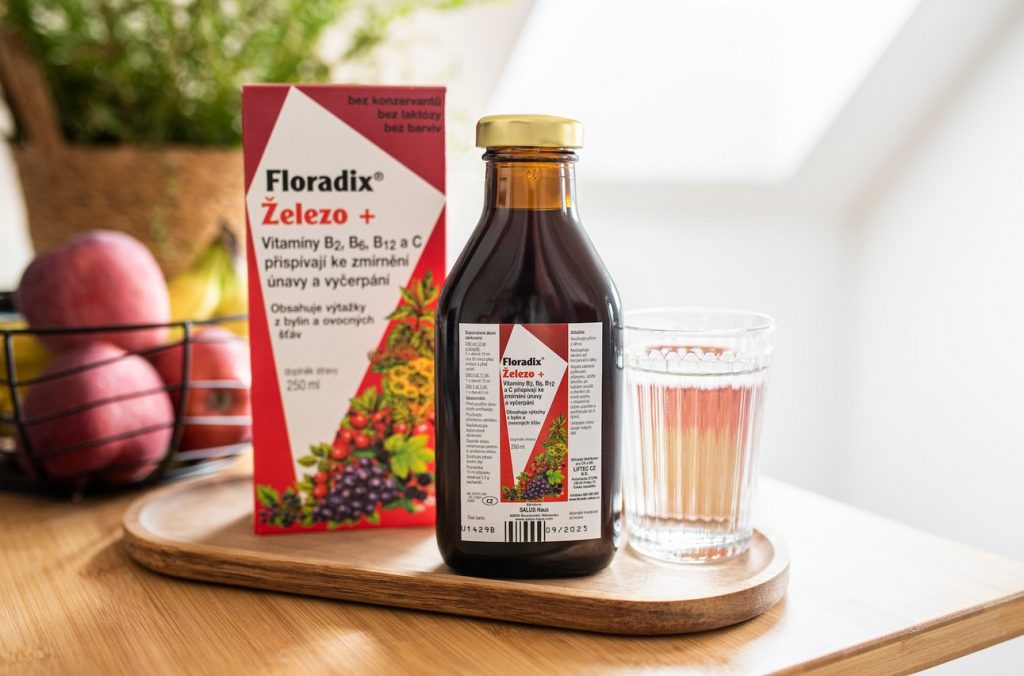 jak dobít baterky, Salus Floradix Železo+, Vitamín, Salus Floradix Kindervital,