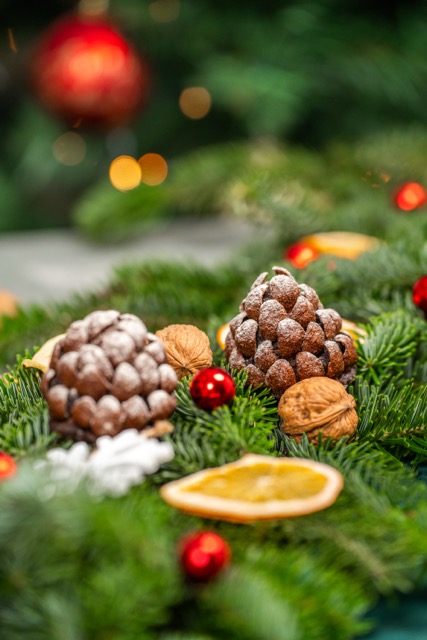 Vánoční čokoládové šišky, Vánoce, vaření, pečení,