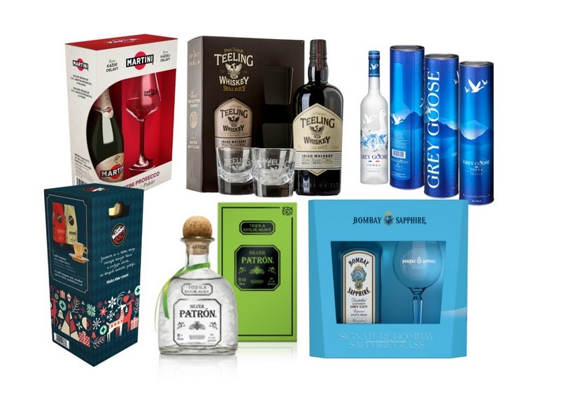 Martini, Grey Goose, Teeling , Tipy na vánoční dárky, Caffè Vergnano 1882, Patrón Silver, Martini Prosecco