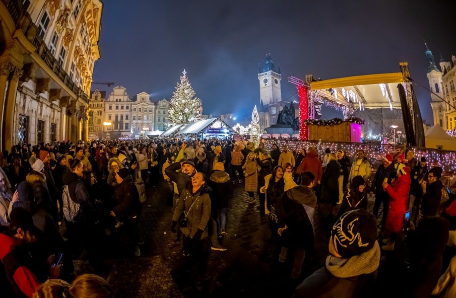Centrum Prahy, oslavy, konec roku, Staroměstské náměstí