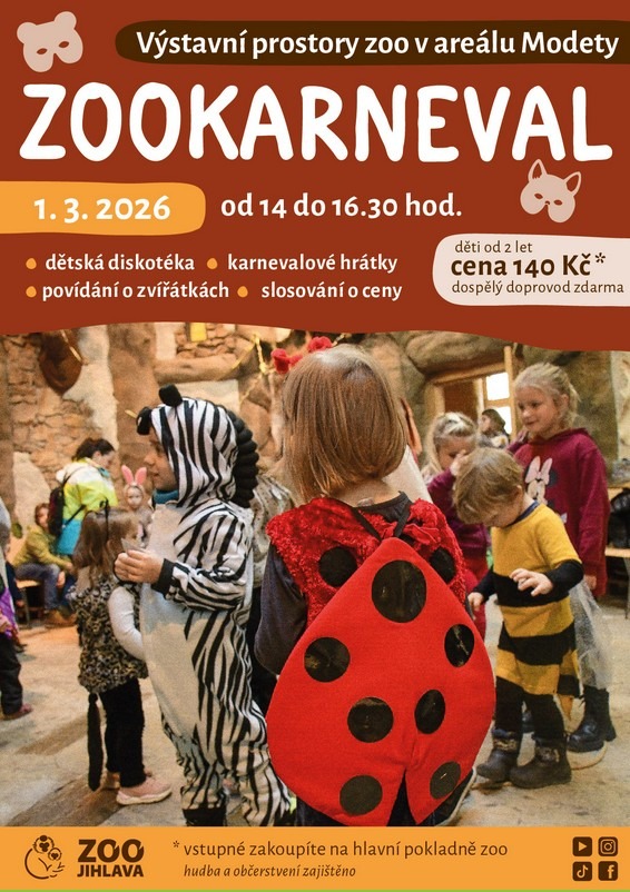 Zookarneval, Zoo Jihlava, Vysočina, děti , karneval