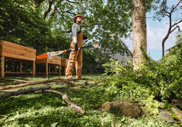 Akumulátorová vyvětvovací pila