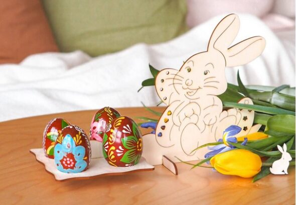 velikonoční výzdobou, ČistéDřevo.cz