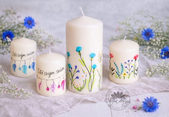 jaro, Květinová svíčka - Chrpa Krnov,