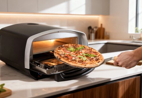 Neapolská pizza, vaření, Pizza pec Salente Vulcano