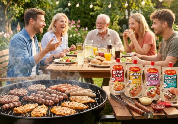 Vitany, Vitana, grilování, Kečup & mayo, Hořčice & med, Burger,