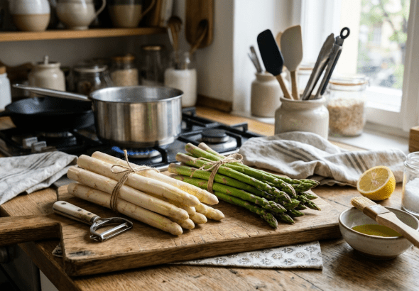 Chřest, recept, restaurace, Hybernská, vaření