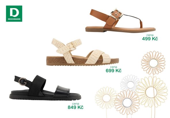 Deichmann, Nízké sandálky,