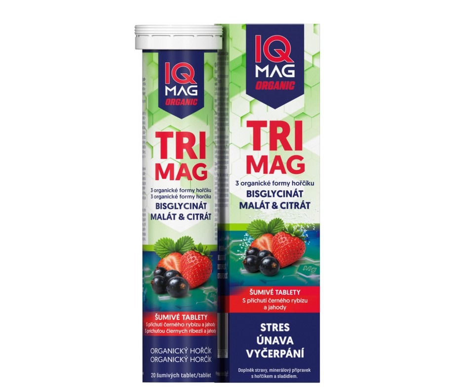 IQ Mag organic TRIMAG, zdraví, únava,