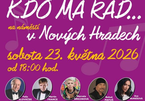 Kdo má rád, benefiční koncert, Nové Hrady