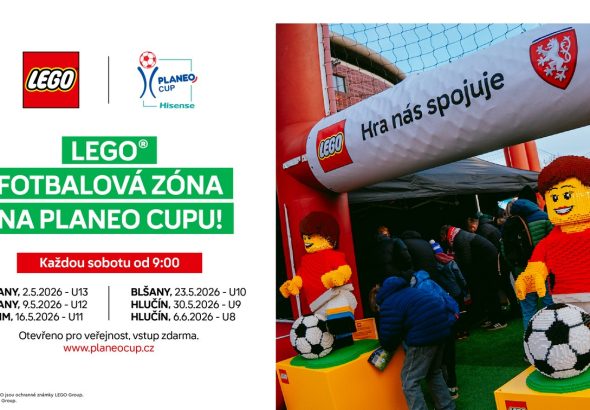 LEGO, PLANEO CUP, Lionela Messiho, Cristiana Ronalda, Kyliana Mbappého, Kuřim