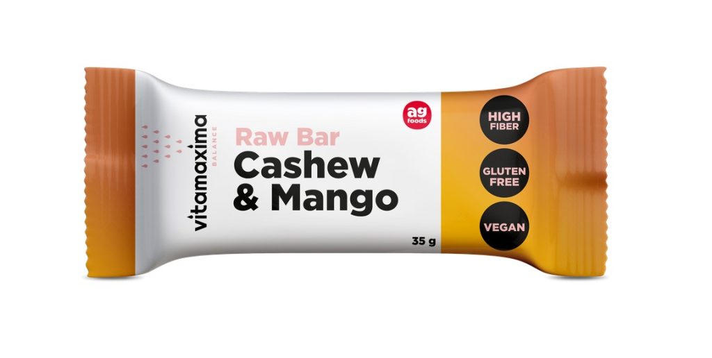 Vitamaxima Raw Bar Cashew & Mango, tyčka