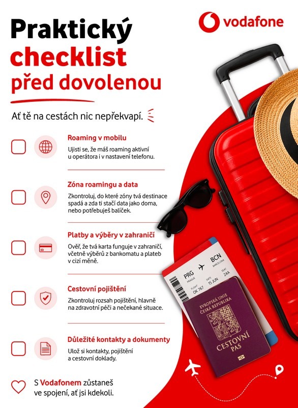 Dovolená bez stresu, Vodafone