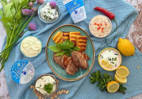 Valašská kyška Mlékárny Valašské Meziříčí, recept, vaření, Valašské kyšky, Letní clafoutis s třešněmi