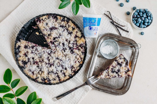 Kefírové mléko z Valašska , pečení, recept, borůvky,