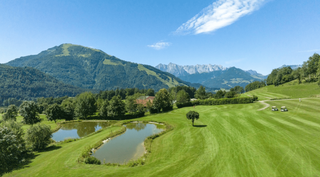 Kaiserwinkl, golf, cestování, Alpy, Rakousko