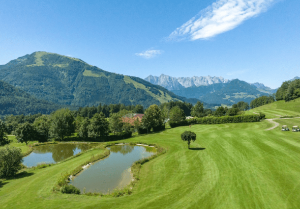 Kaiserwinkl, golf, cestování, Alpy, Rakousko