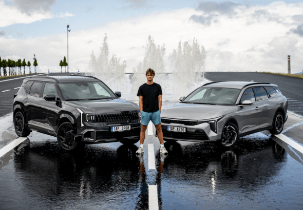 Kia , auto, polygonu Most