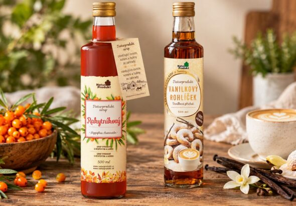 Naturprodukt, Zima, Naturprodukt – Sirup Vanilkový rohlíček, Naturprodukt – Sirup Rakytníkový