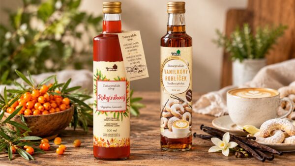 Naturprodukt, Zima, Naturprodukt – Sirup Vanilkový rohlíček, Naturprodukt – Sirup Rakytníkový