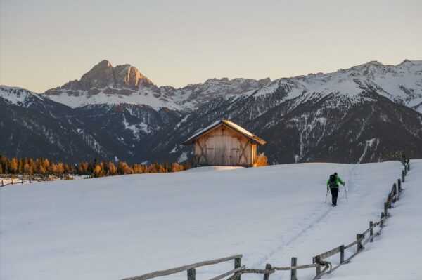 Jižním Tyrolsko, cestování, zima, Brixen Südtirol, Dolomites Italy