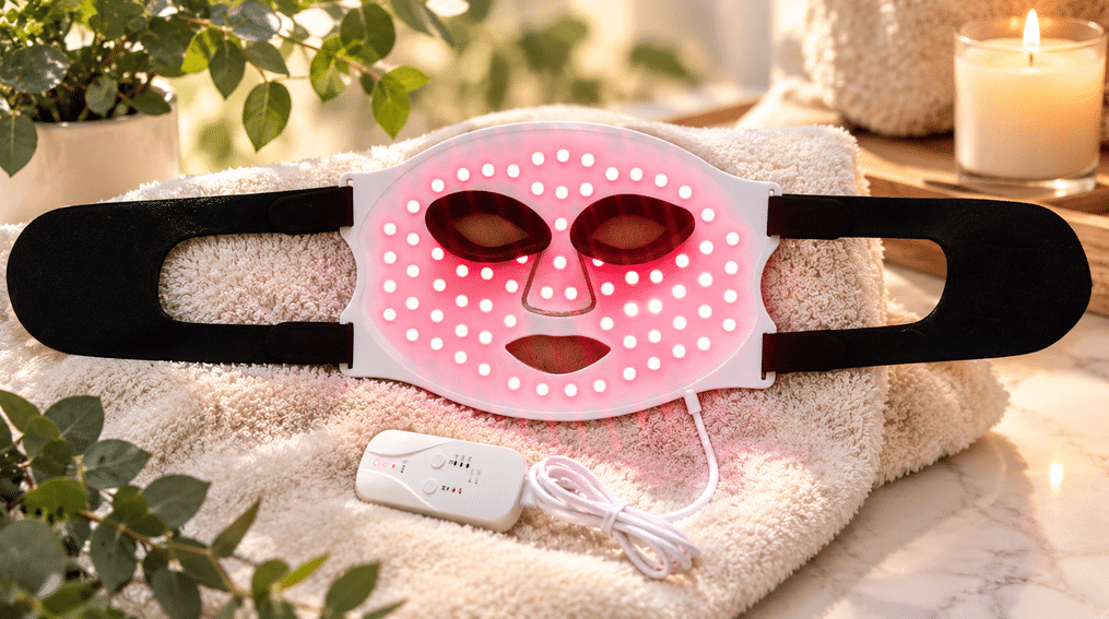 LED masku LumenLuxe, testování, krása, maska