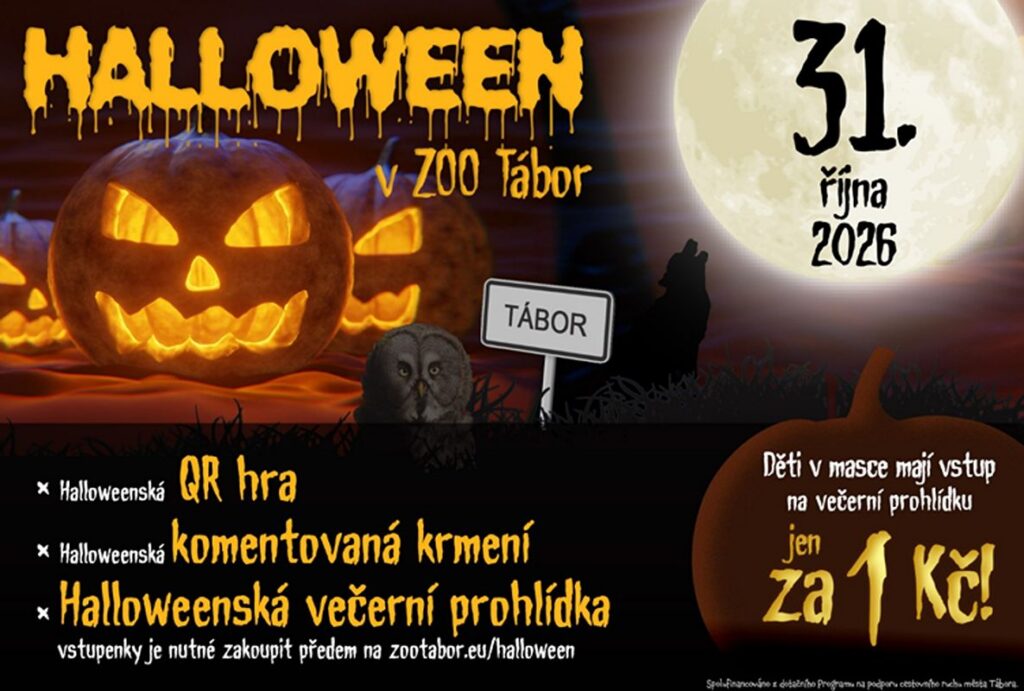 Zoo Tábor, halloween, duchové, Táborskou zoo