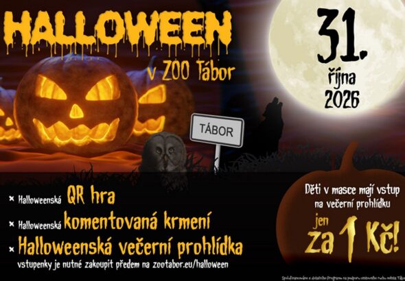 Zoo Tábor, halloween, duchové, Táborskou zoo