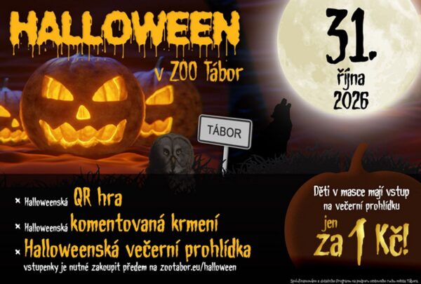 Zoo Tábor, halloween, duchové, Táborskou zoo